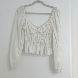 Reformation long sleeve blouse